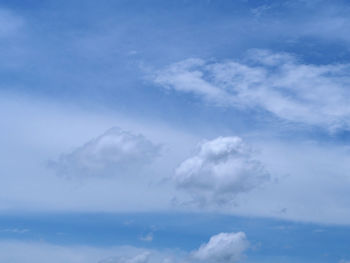 Low angle view of clouds in sky