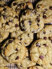 Full frame shot of cookies