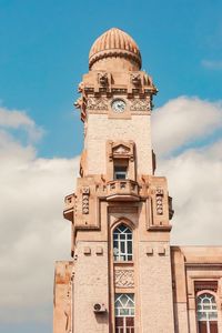 Low angle view of historical building against sky