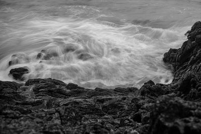 Scenic view of sea waves