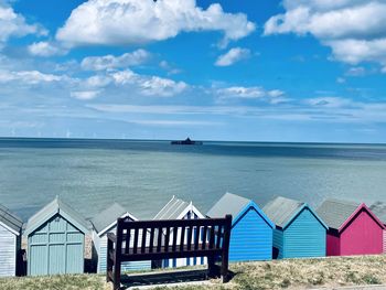 Scenic view of sea against sky seaside beach