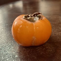 High angle view of orange on table