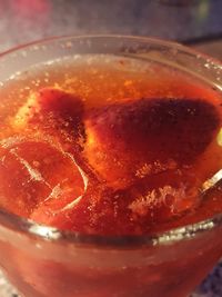 Close-up of drink on table