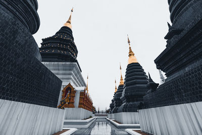 View of temple building against sky