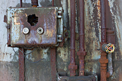 Close-up of old rusty metal 