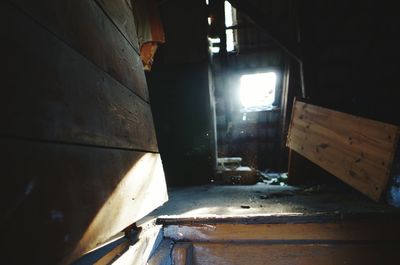 Interior of abandoned building