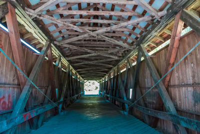 Interior of abandoned building