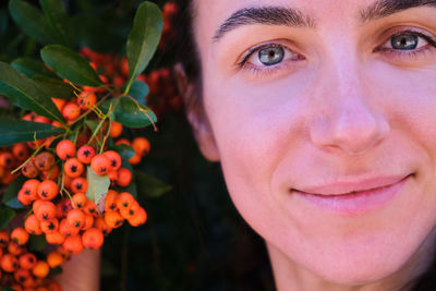 Close-up of young woman