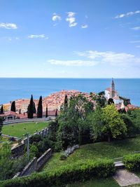 Scenic view of sea against sky