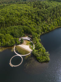 High angle view of water