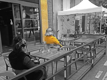 Man sitting on chair