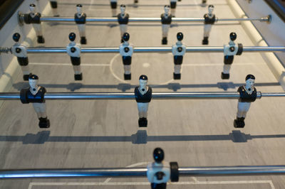 Table football for office recreation, table-top game, concept bussinese , strategic