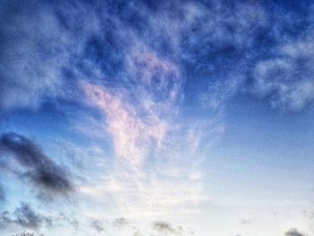 Low angle view of clouds in sky