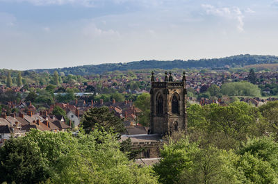 Townscape against sky