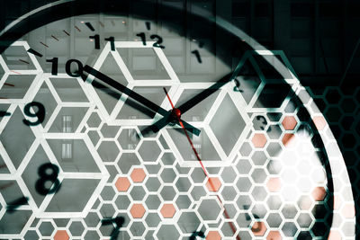 Close-up of wall clock