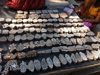 Full frame shot of food for sale at market stall