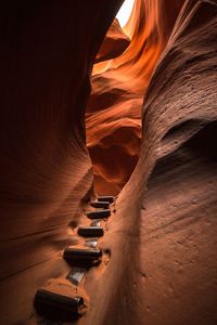 Rock formations in a desert