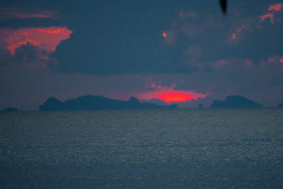Scenic view of sky at sunset