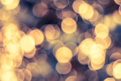 Defocused image of lights