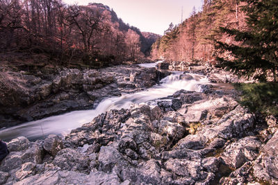 River flowing through rocks