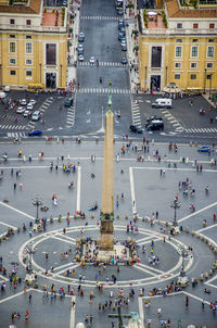 High angle view of monument on st. peter's square