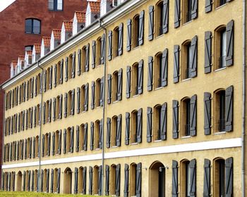 Low angle view of building in copenhagen