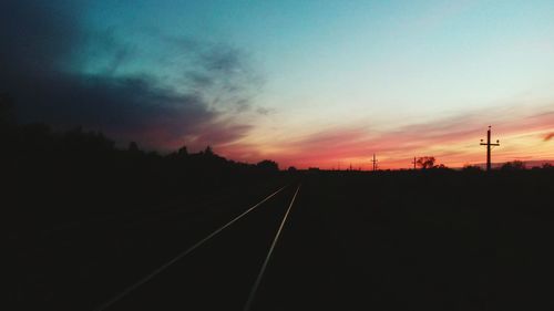 View of landscape at sunset