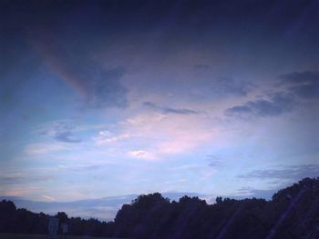 Scenic view of landscape against cloudy sky