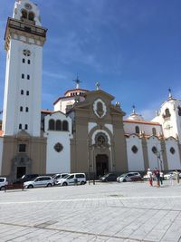 View of historic building against sky in city