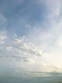 Low angle view of clouds in sky