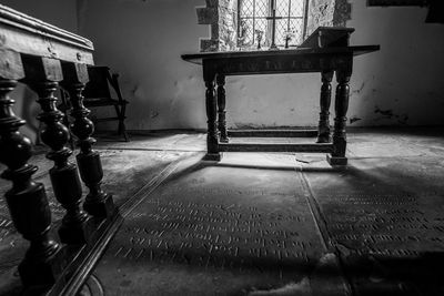 Close-up of chain on wall