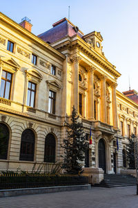 Low angle view of historical building against sky