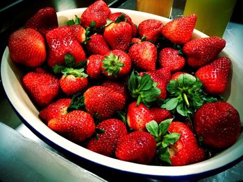 Close-up of strawberries