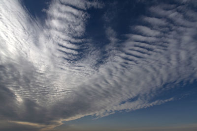 Low angle view of clouds in sky