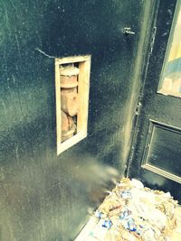 Close-up of house window