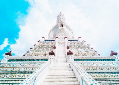 Low angle view of traditional building against sky