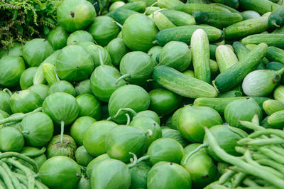 Full frame shot of vegetables for sale in market