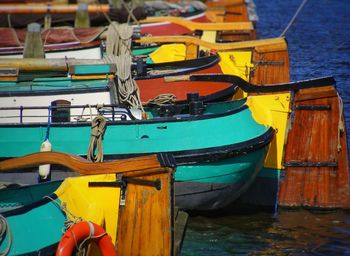 Boats in calm sea