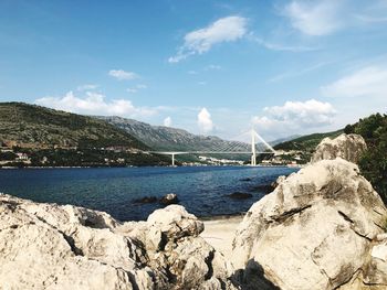 Scenic view of sea against sky