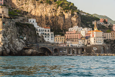 View of atrani from the sea