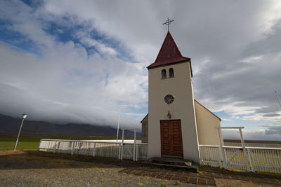 View of bell tower against sky