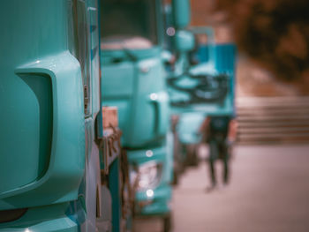 Close-up of truck outdoors