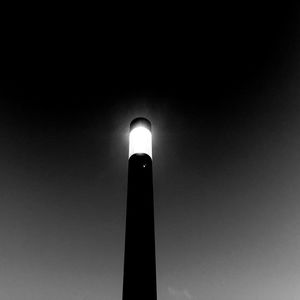 Low angle view of illuminated street light