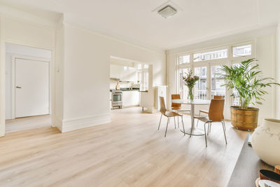 View of chairs at home