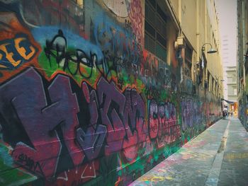 Graffiti on wall