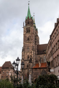 St. lorenz church  in nuremberg, bavaria, germany in autunm