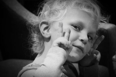 Close-up portrait of a baby