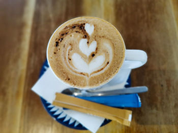 Close-up of coffee on table