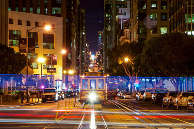 City street at night