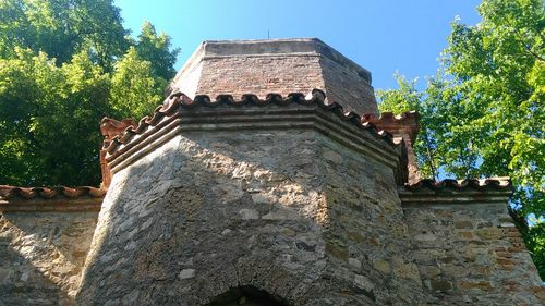 Low angle view of historical building